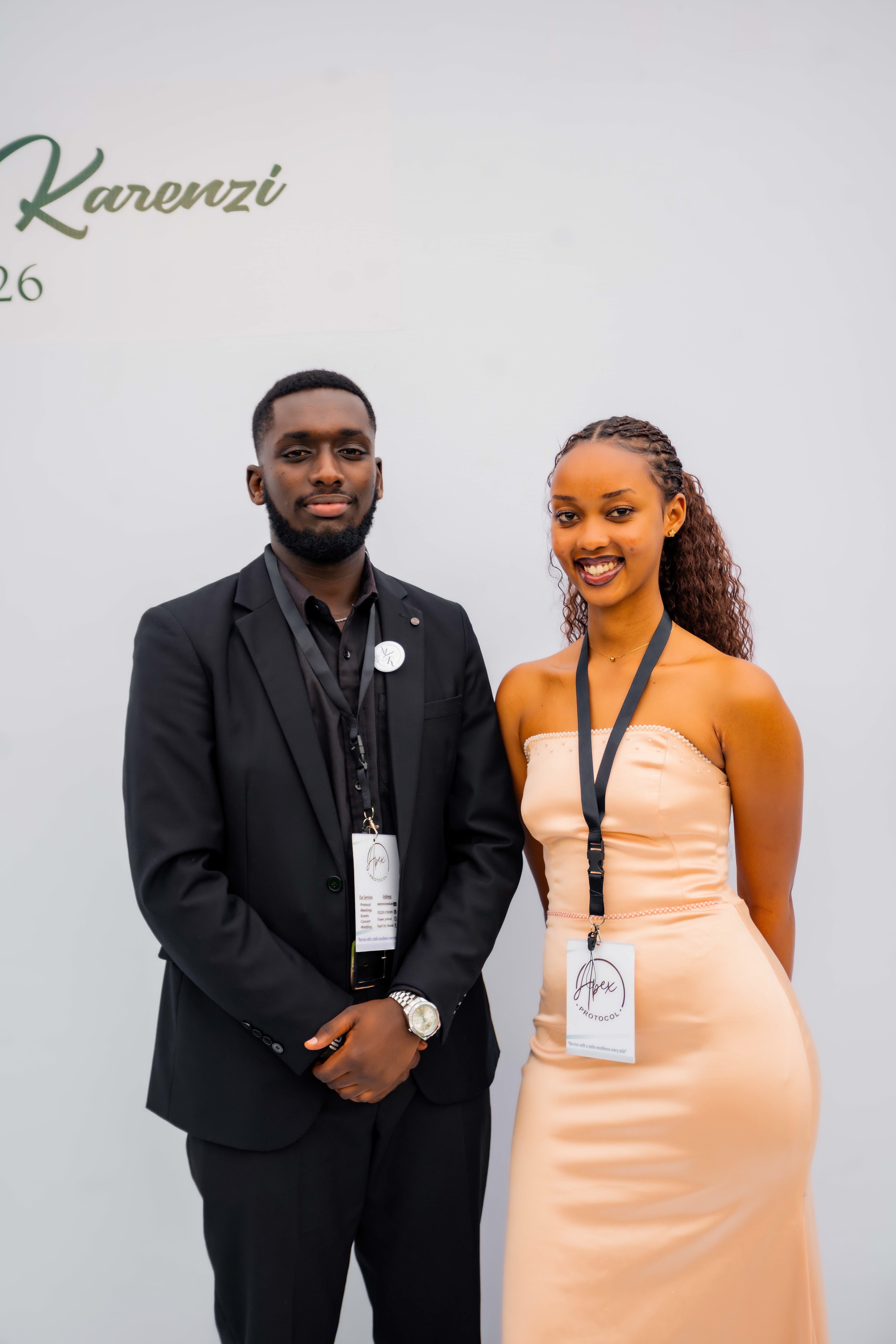 Apex Protocol team member in branded attire